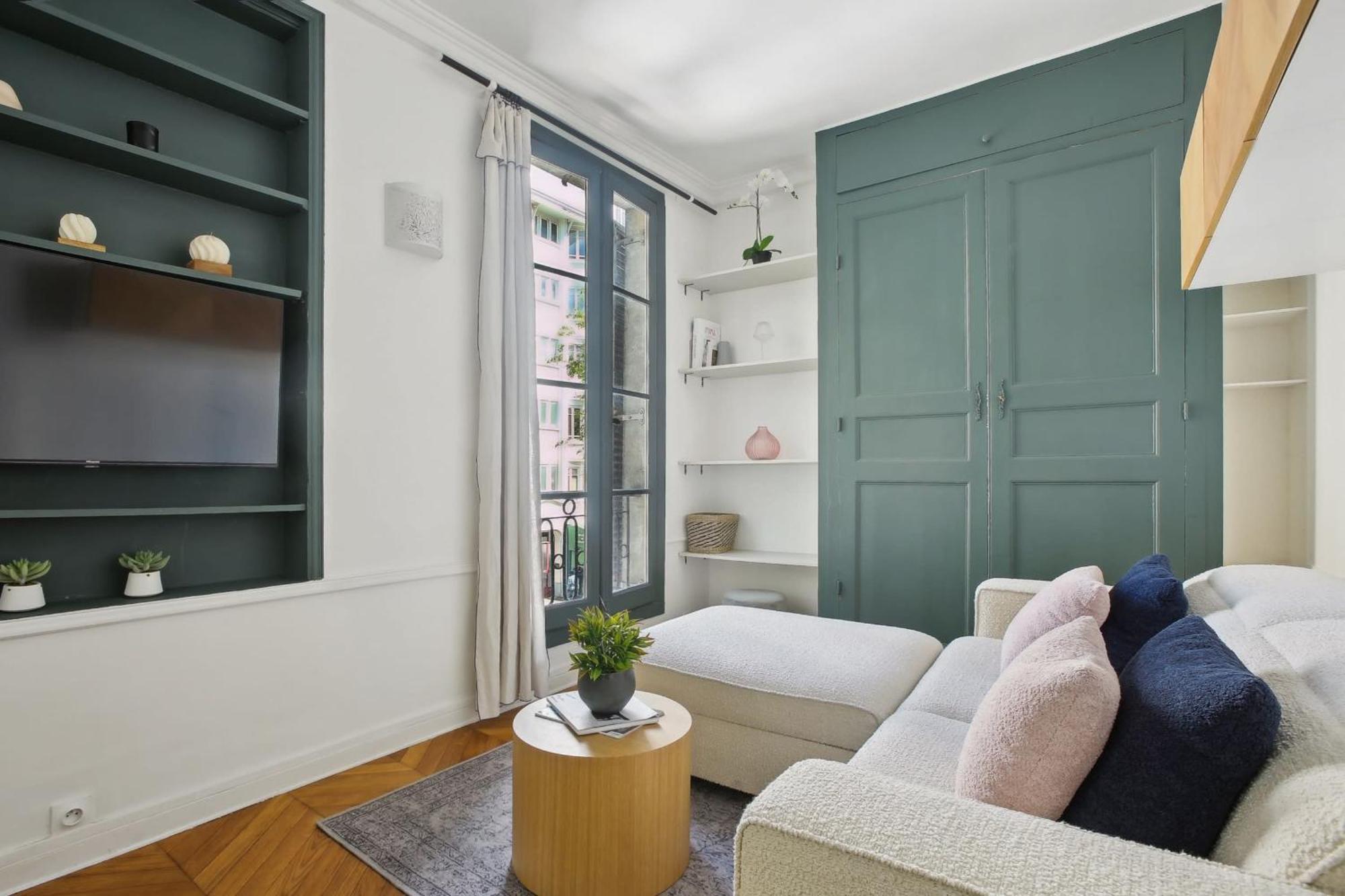 Appartamento Le Marais 1Br Cozy Parigi Esterno foto