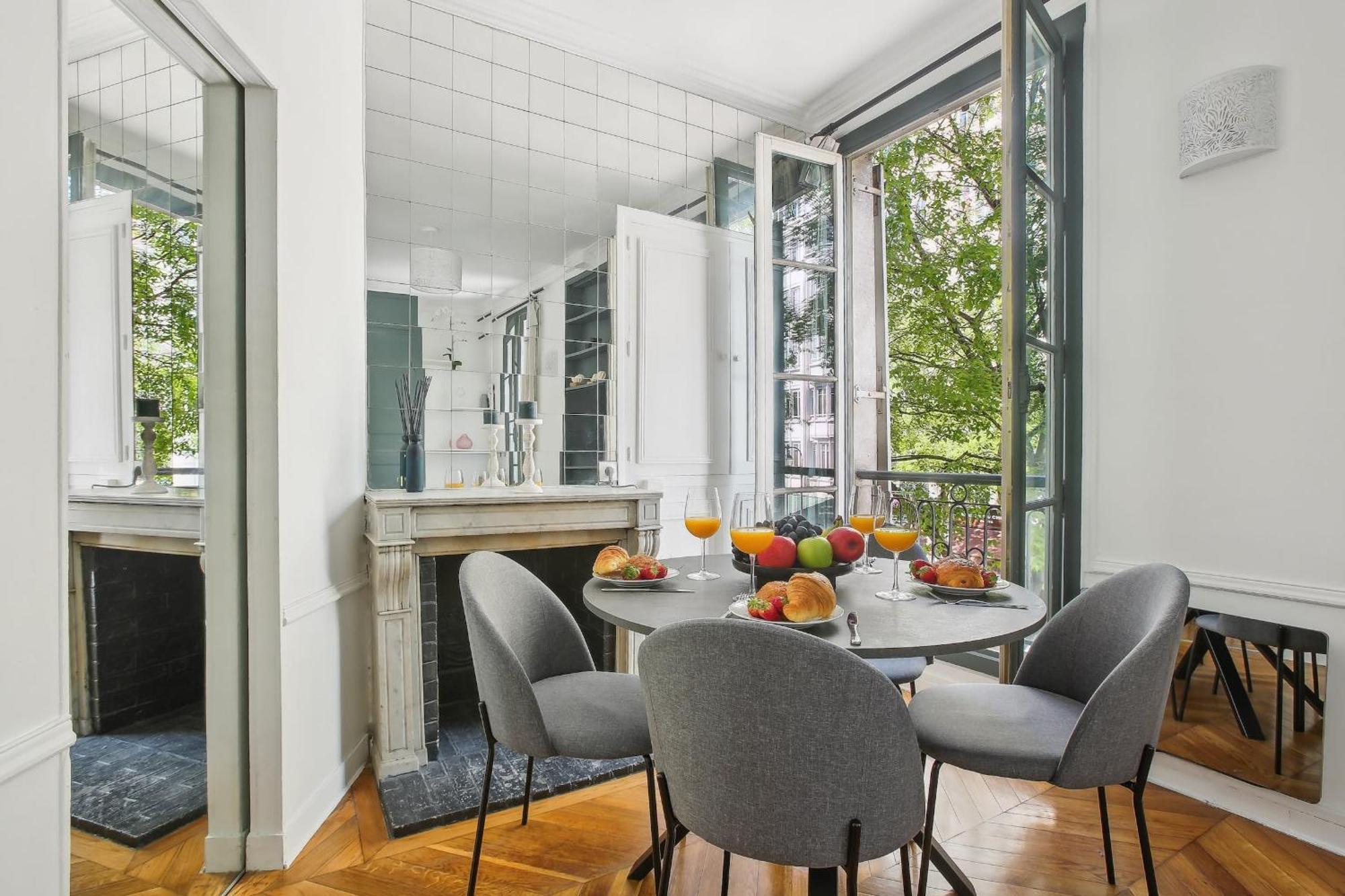 Appartamento Le Marais 1Br Cozy Parigi Esterno foto